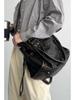 Retro Y2K Women's Large Capacity Underarm Motorcycle Tote Bag