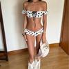 1011 Summer New Sexy Polka Dot Swimsuit Women's Bikini Small Breasts Pure Desire Hot Girls Vacation Swimsuit