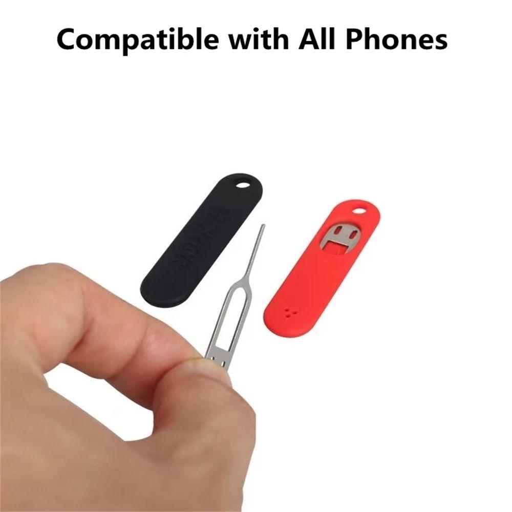 Pin Ejecting Mobile Phone Card Needle Eject Pin with Case Pin Holder Sim Card Tray Ejector