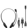 Elecom Wired USB Overhead Microphone USB Conversion Cable Black Headset, Connection, Type, Arm, Type-C Included, Binaural, HS-HP22UCBK