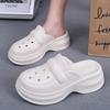 Fashion White Eva Platform Clogs Women Thick Sole Closed Toe Slippers Woman Summer Beach Sandals Non Slip Garden Slides Shoes for Ladies
