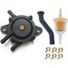 Fuel Pump with Vacuum Hose and Filter Fit for Cub Cadet | Fit for Kohler 17HP-25HP Briggs and Stratton mikuni John Deere Kawasaki Yamaha Golf Cart