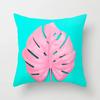 Наволочка с розовыми тропическими листьями для офиса, гостиной, дома, наволочка для автомобиля, украшения