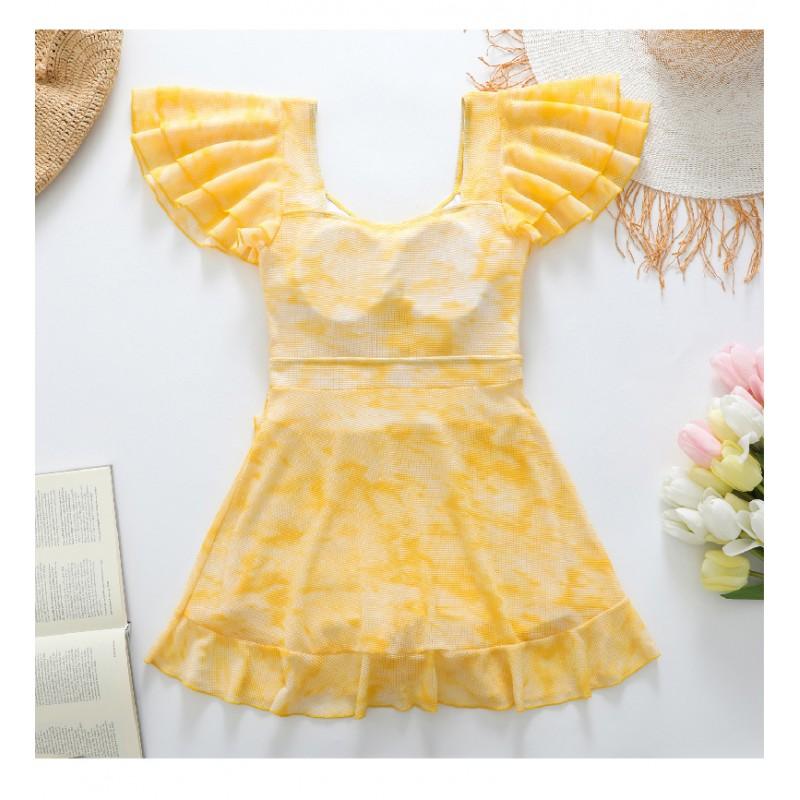 Elegant Modest One-Piece Swimsuit Beach Hot Slimming Fit Floral Print Plus Size Available