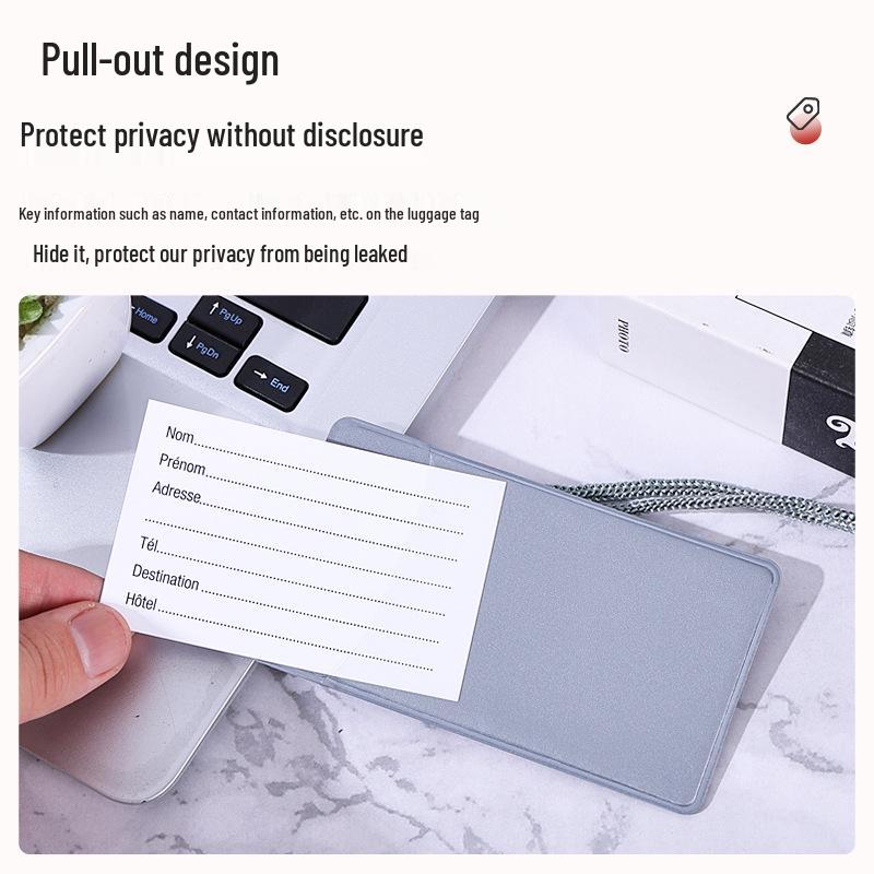 Персонализированная многоцветная ПВХ бирка для багажа со шнурком и карточкой для информации