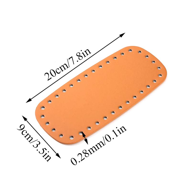 Round Leather Bottom With Holes Rivet Handbag Diy Women Shoulder Crossbody Bags Accessories