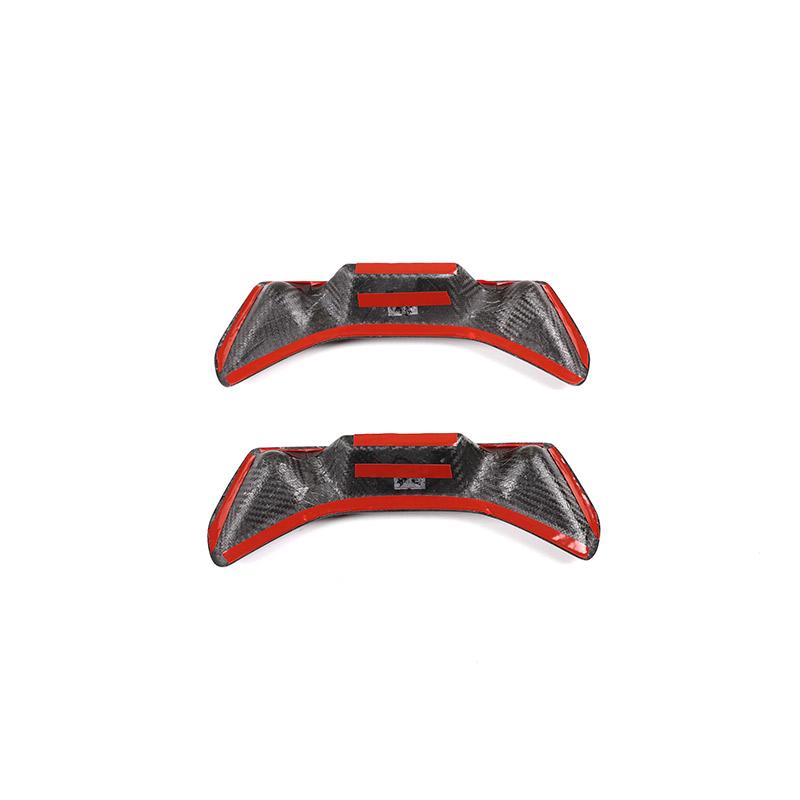 Carbon Fiber/Red Style Car Front Seat Back Trim Cover Sticker For Toyota GR Supra A90 2019-2025 Car Interior Accessories