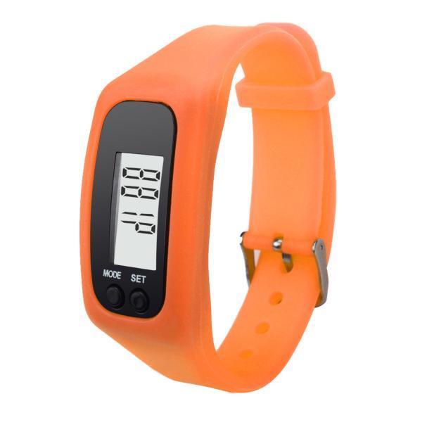 Digital LCD Pedometer Run Step Walking Distance Calorie Counter Watch Bracelet