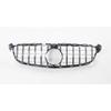 Compatible 15-18 W205 C63 GT Vertical Bar Front Grille Radiator Cover Air Intake High/Low Configuration.