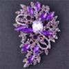 Crystal Trend Brooch Temperament Rhinestone Water Drop Corsage Women'S Clothing Accessories Gifts