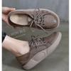 Fashion 2025 Fashion Ladies Shoes Front Lace-up Women's Vulcanize Shoes New Hollow Out Light Comfortable Best Seller Casual Flat Shoes