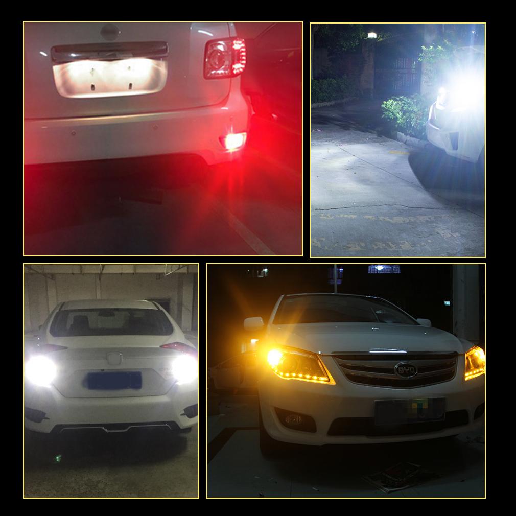 1 шт. 1156 BA15S P21W LED BAU15S PY21W BAY15D Светодиодная лампа 1157 P21/5W R5W T20 LED 7440 7443 W21W Светодиодная автомобильная лампа указателя поворота заднего хода 12 В
