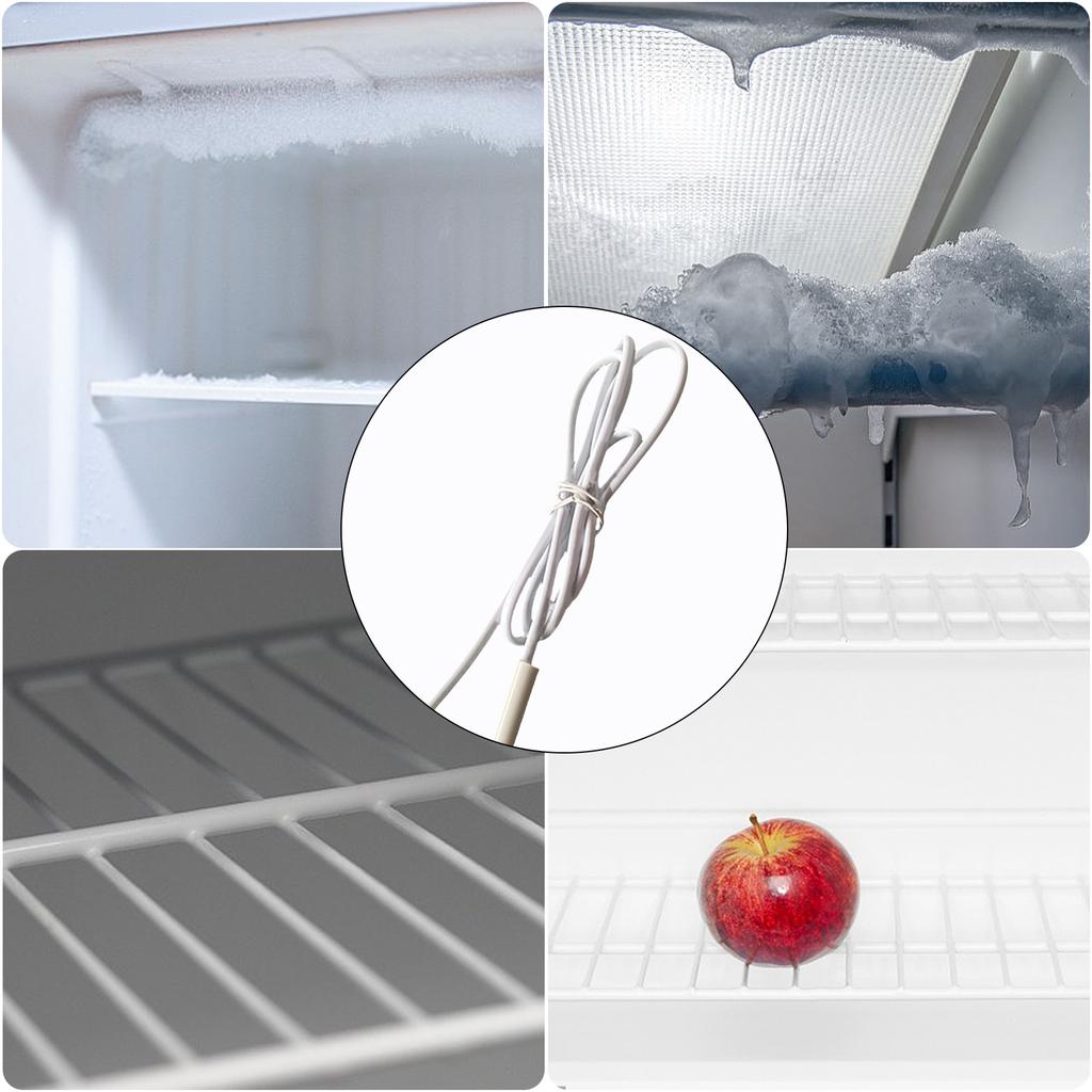 Датчик температуры оттайки холодильника, зонд, датчик температуры холодильника, латунная текстура, подходит для нескольких моделей