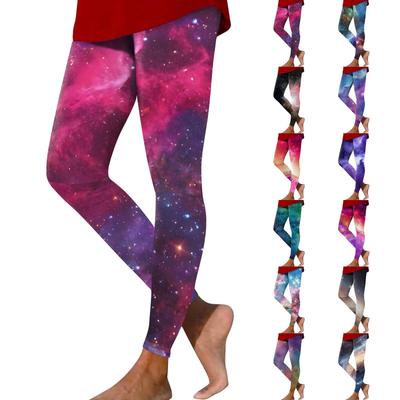 Женские модные уличные штаны Astral Printed Slim Fit Stretch Yoga Casual