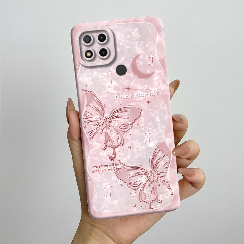 Phone Cases For Xiaomi Redmi 9C NFC 10A Fashion Butterfly Flowers Soft Silicone Back Cover For Redmi 9C Shockproof Coques Fundas