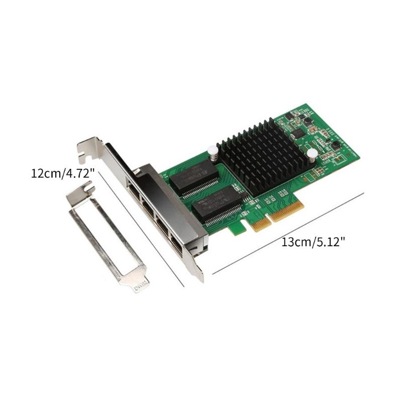 4 Ports PCIe 4 for I350-T4 Chip 10/100/1000Mbps Lan Card Four Port Server Gigabit Card PCIe Thernet