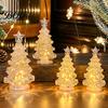 Transparent Star Tree Decor LED Christmas Night Light with Star, Glowing Romantic Atmosphere Light, Battery Room Decoration Operated Xmas for