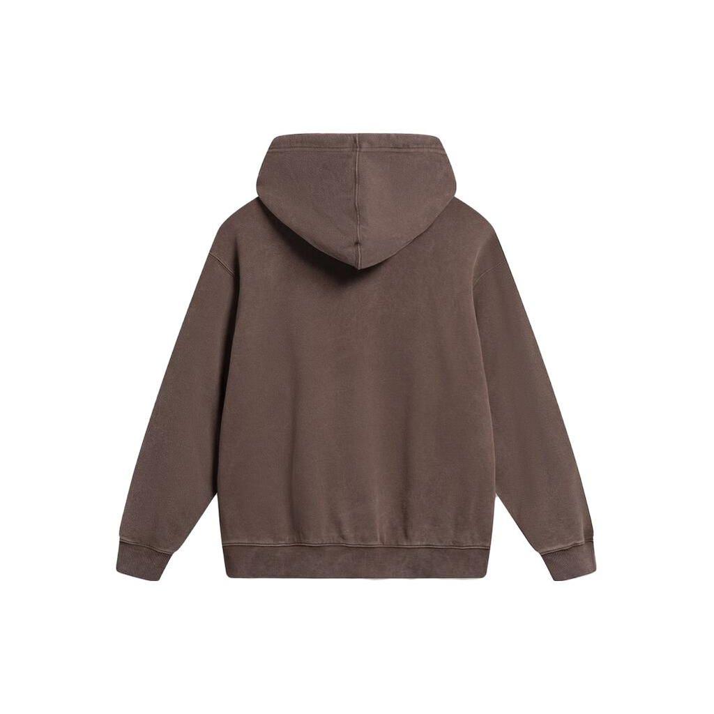 Li-Ning Пуловер с капюшоном и принтом из серии «Китайская культура», мужские топы, молочно-кофейно-коричневый AWDT905-1