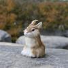 Decoration Lifelike Animal Desktop Furnishings Plush Toys Easter Rabbits Simulation Rabbit Model