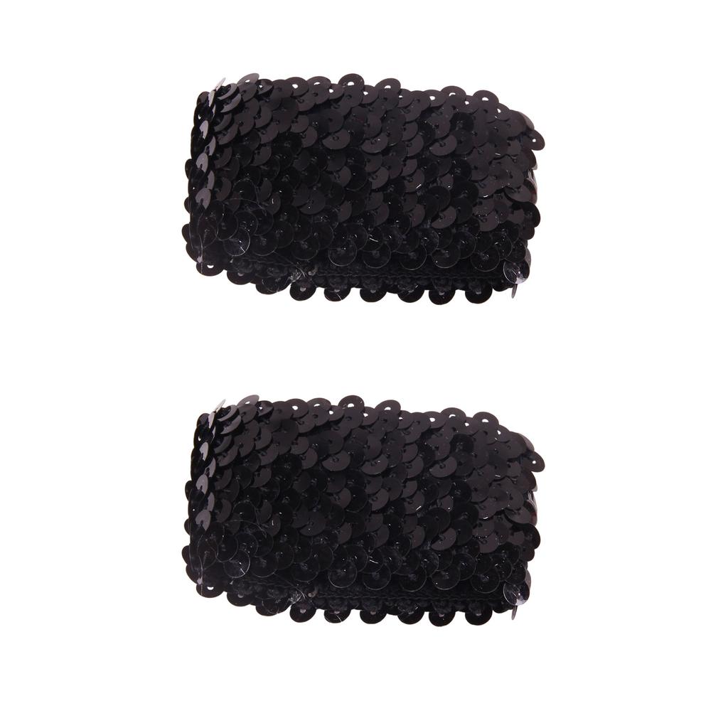 Popular Fingerless Cuffs Sequined Oversleeves Elastic Arm Sleeves Wrist Cuffs Cover for Dancing Event Dressingup