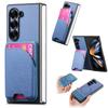 2 в 1 Съемный кошелек с отделениями для карт для Samsung Galaxy Z Flold 6 5 5G Fold6 Fold5 Магнитная вертикальная сумка Беспроводная зарядка