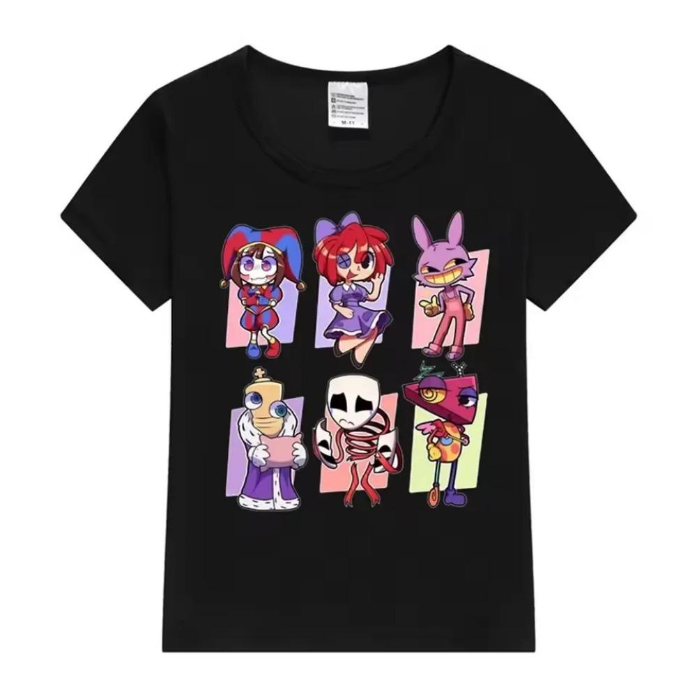 Summer Cotton Children's T-shirt The Amazing Digital Circus Cartoon Pattern - Suitable for Summer Dressing