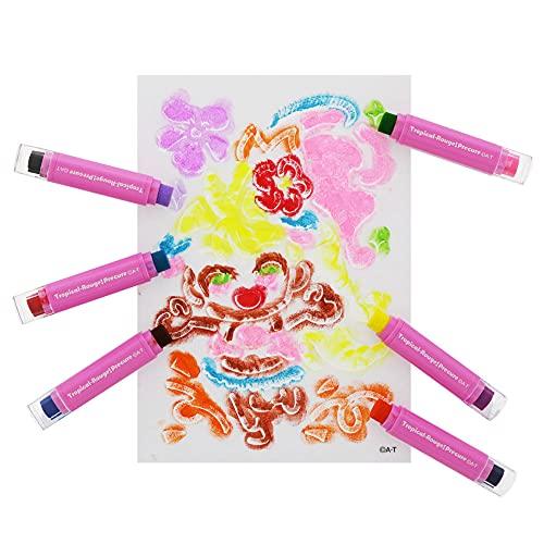 Набор трафаретов Sunstar Stationery Pompon, Тропический-Руж! ПреКьюр, 3094320A