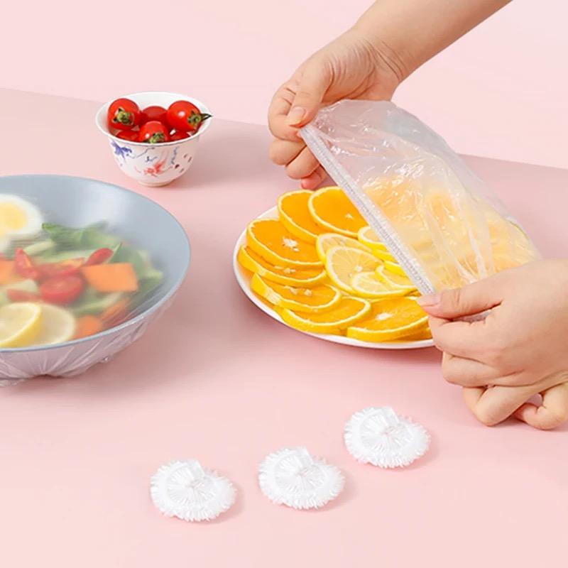 Одноразовая пластиковая пленка, пищевая бытовая пластиковая пленка, защита от пыли, защита от насекомых, обновленная утолщенная крышка чаши, свежая @-