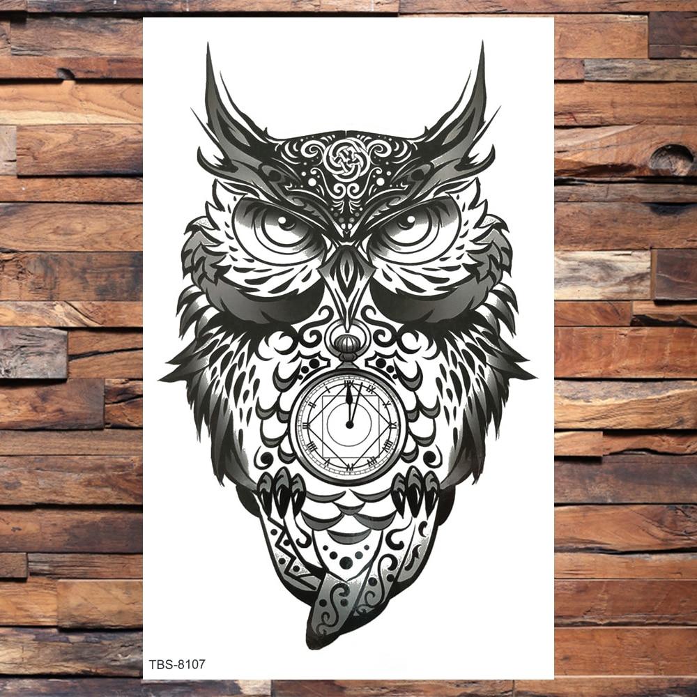 Realistic Dragons Fake Temporary Tattoo For Men Women Tribe Tigers Tattoos Stickers Spray Wolf Flowers Waterproof Tatoo Body Art
