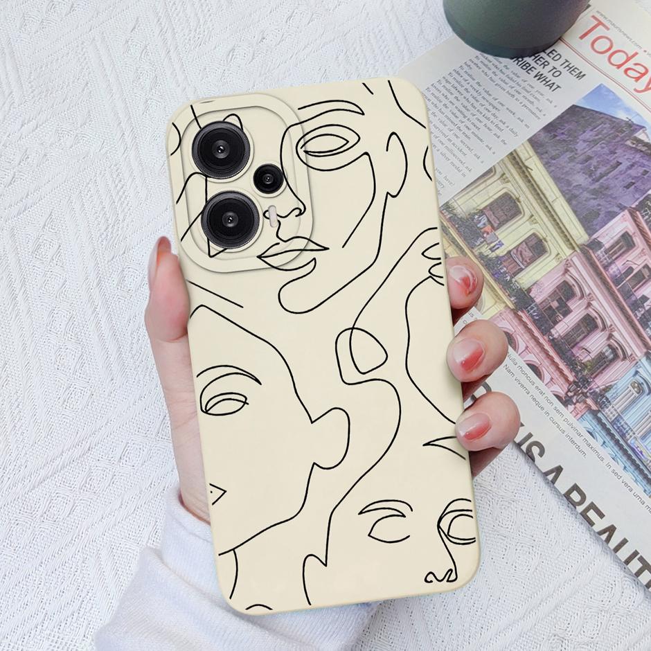 Case For Redmi Note 12 Turbo Poco F5 5G Lovely Dinosaur Silicone Pattern Phone Cover For Note12 Turbo PocoF5 Hot Grateful Funda