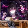 Горячая Крутая Игра Va-11 Hall-A Гобелен Украшение Спальня Общежитие Фоновая Ткань Праздничный Дом Вечеринка Гостиная Клуб Гобелен