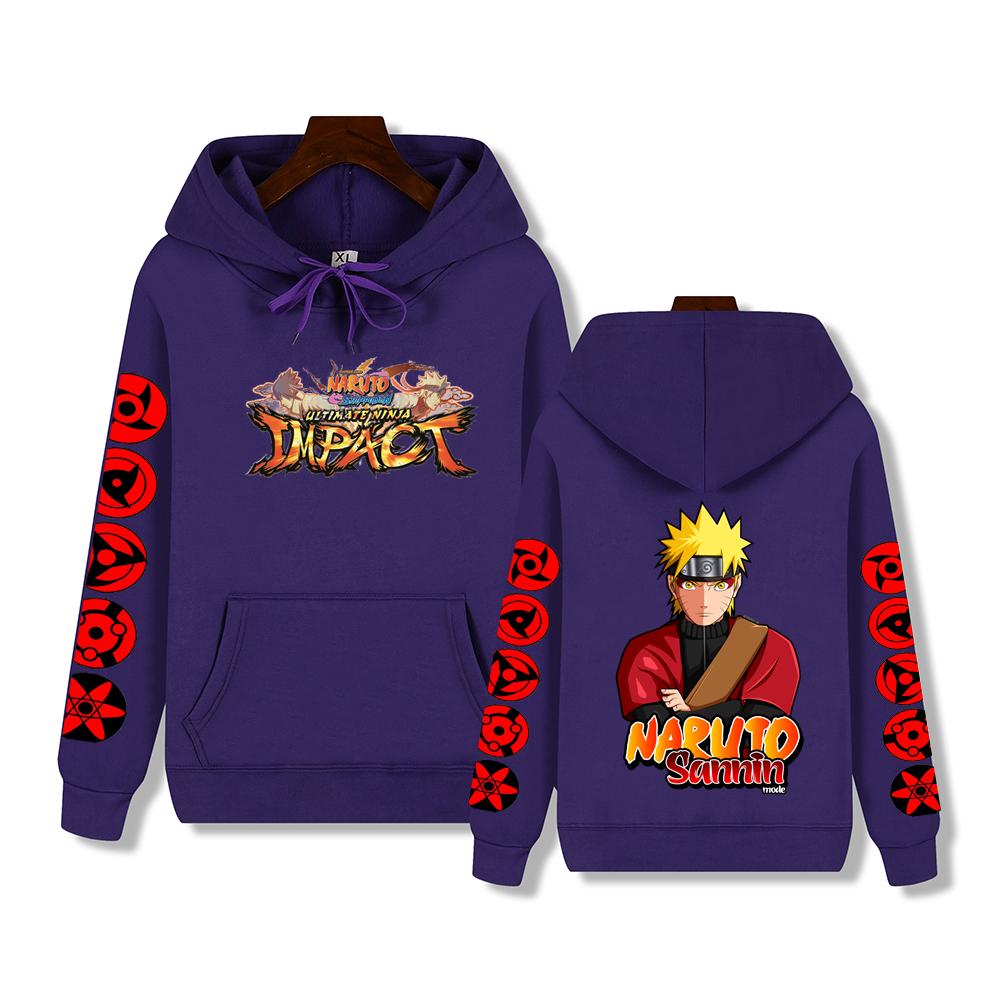 Супер красивая Наруто принт осень/зима удобная мягкая утолщенная мужская высококачественная повседневная модная теплая уличная толстовка с капюшоном