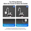 Digital Display Electric Water Heater Faucet 360° Rotating Electric Hot Water Faucet  Household