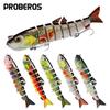 Lure Bait Multi Section Fish 13cm 22G Plastic False Bait 8 Section Multi Section Hard Bait Sea Fishing Bait