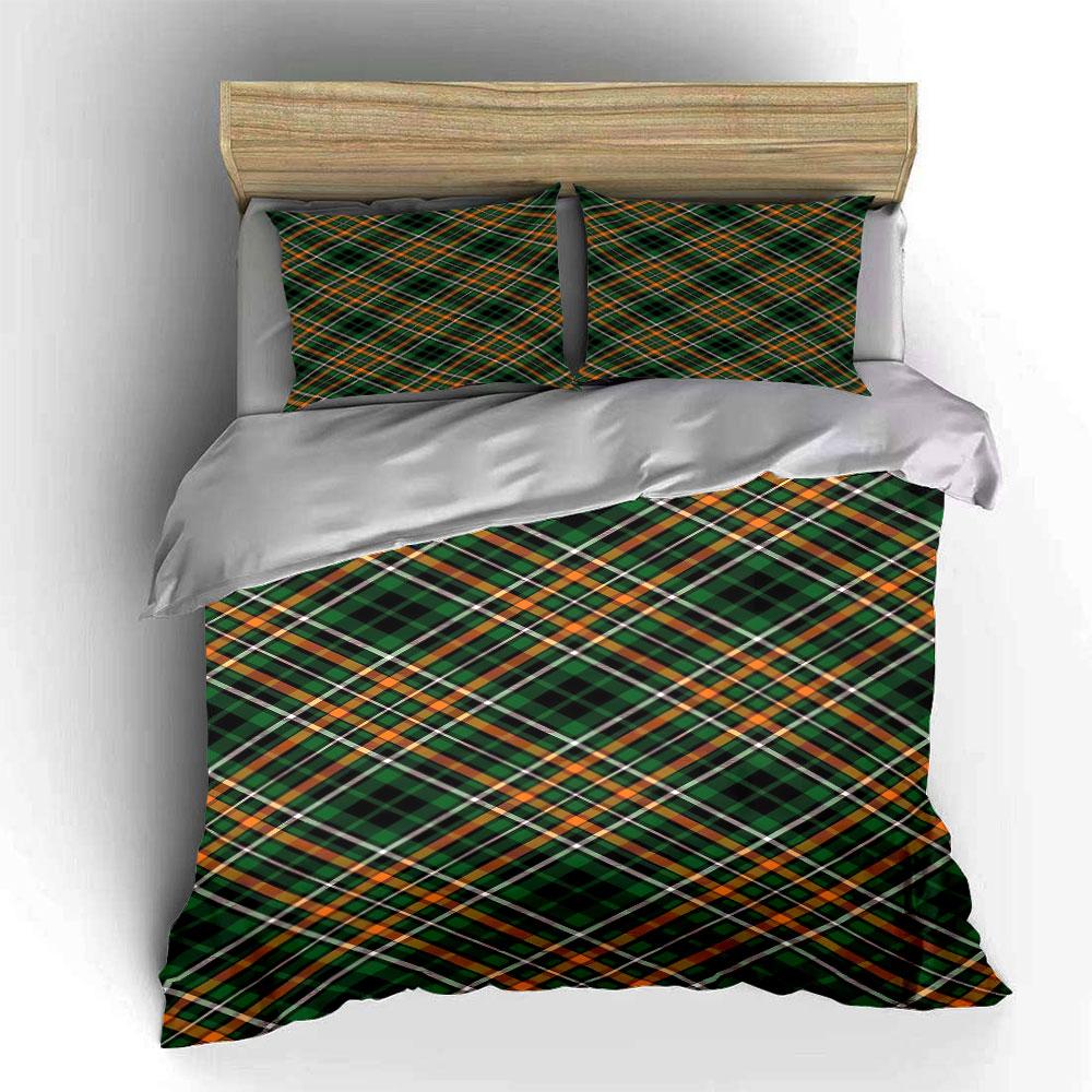 Diagonal orange plaid pattern. Bedding sets Duvet cover sets Duvet covers Pillowcases(1 * Duvet Cover 2 * Pillowcases without duvet insert)