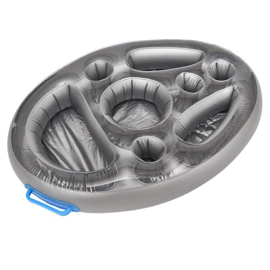 Плавающий держатель для напитков премиум-класса для бассейна, экологически чистый, вместительный, с несколькими отсеками, водонепроницаемые аксессуары для гидромассажной ванны