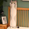 AIMECO Cat Hugging Long Body Soft and Washable Foot Sleeping Backrest 130cm Light Gray Pillow, Large, Type, Cat-Shaped Pillow, Firm, Cover, Children's