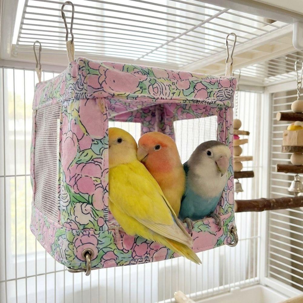 Bite Resistant Bird Hanging Bed Drop Stitch Parrot House Multi-functional Sleeping Bag All Season