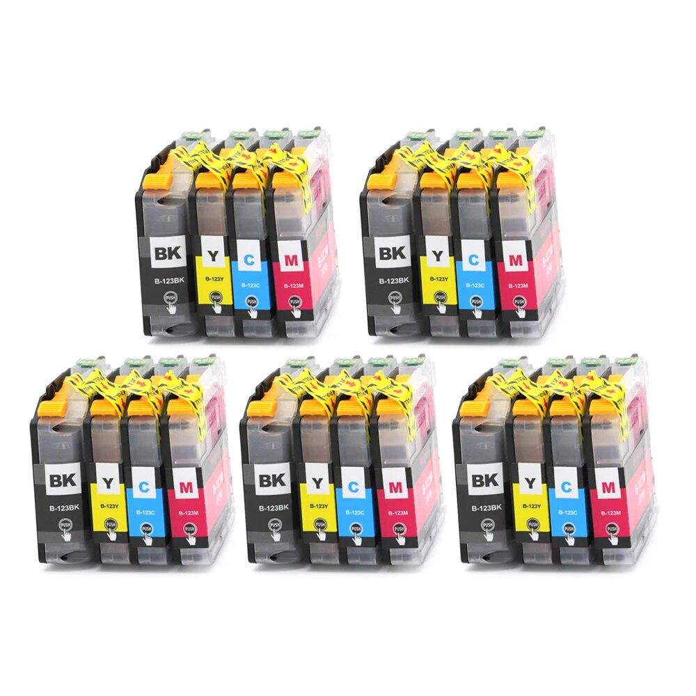 Новый чернильный картридж LC123 для принтера Brother MFC-J4410DW MFC-J4510DW MFC-J4610DW MFC-J4710DW MFC-J470DW MFC-J6920DW MFC-J870DW