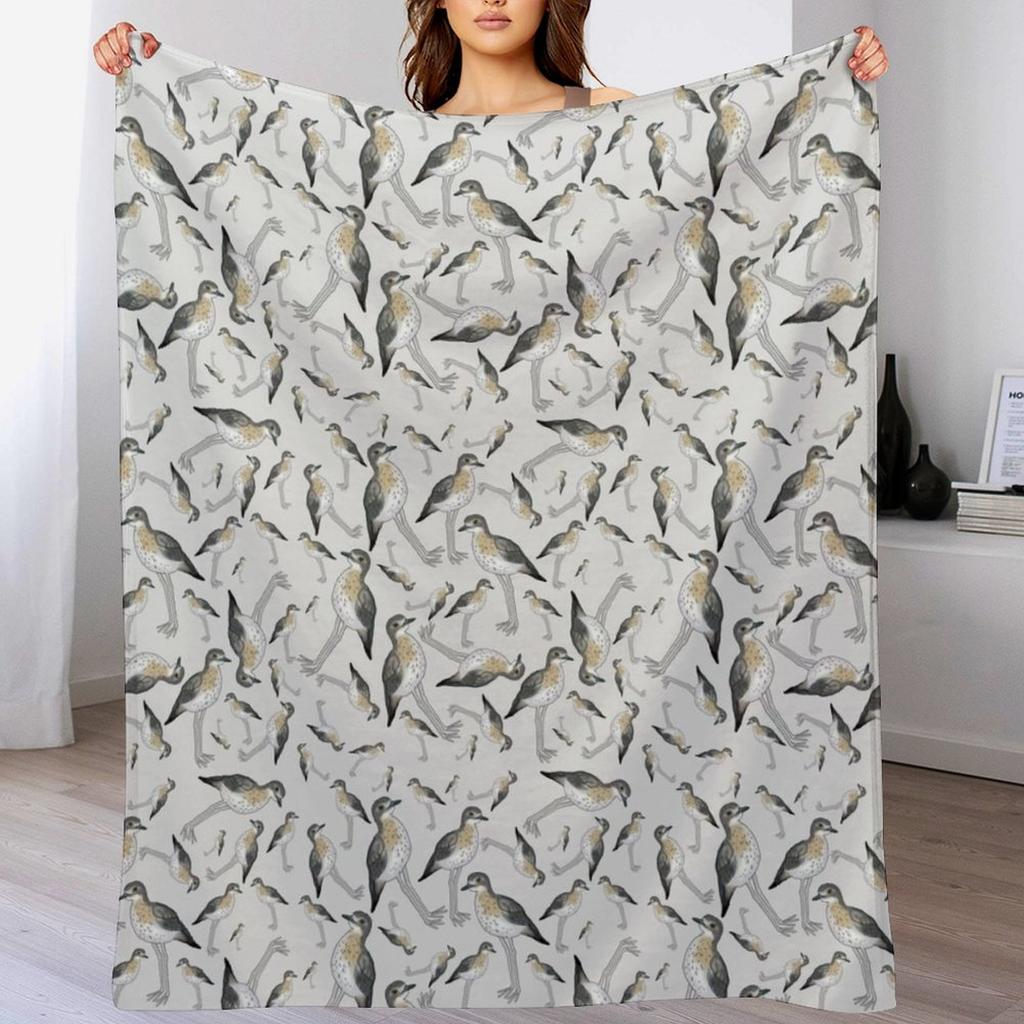 Curlew repeat Throw Blanket No Pilling Soft Warm Blanket for Bed