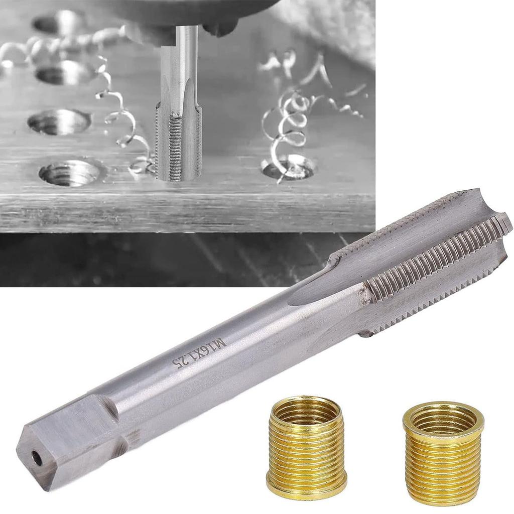 13 шт. Набор инструментов для ремонта резьбы свечей зажигания M14, совместимый с восстановлением поврежденной резьбы, стали, железа, алюминия, металла