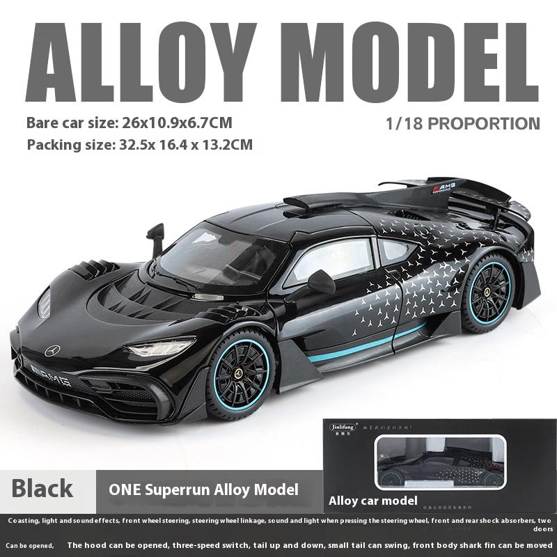 1/18 Benz AMG ONE Super Sports Vehicle Alloy Dieacst Model Car Sound & Light Classic Hobby Collectibles Birthday Gifts