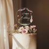 Acrylic Wedding Cake Toppers Multicolor Cake Decorative Card  Wedding Party