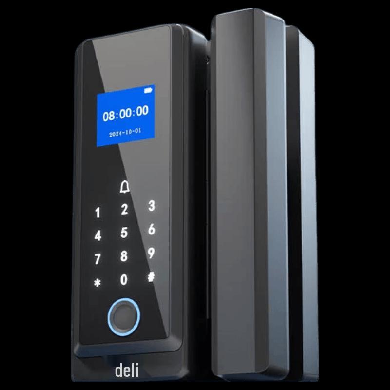 Deli AL210 Smart Glass Door Fingerprint Lock CN plug (adapter included)