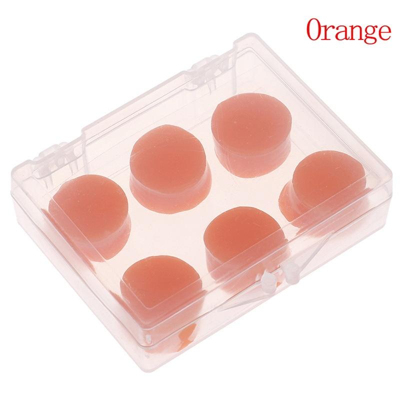 6Pcs/Box Silicone Mud Children Adults Sleep Earplugs Sound Insulation Noise Reduction Anti-Noise Swimming Waterproof Earplugs