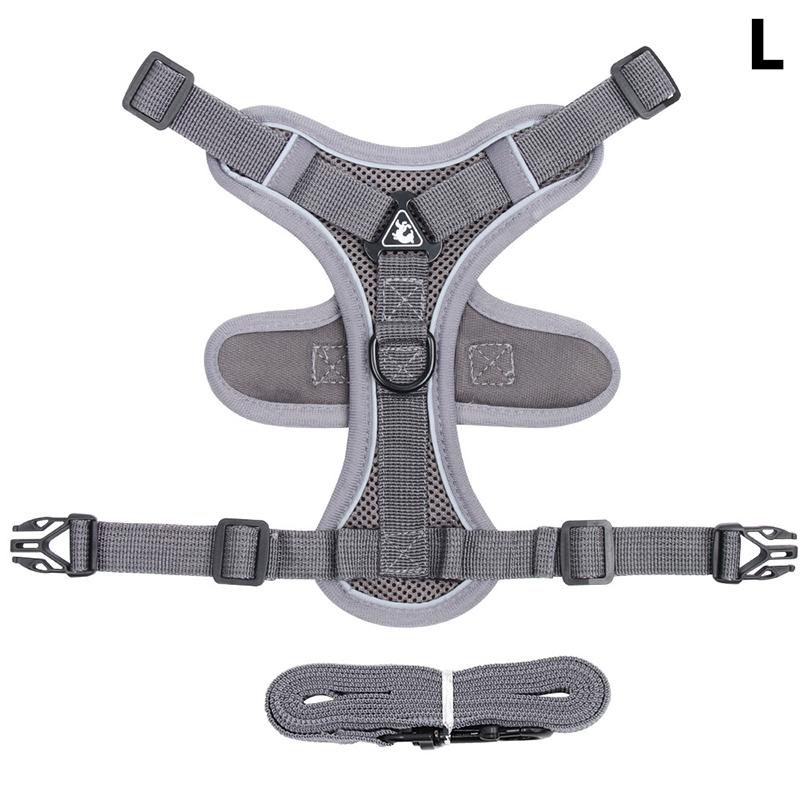 1 комплект поводков для кошек, набор с защитой от побега, дышащий, светоотражающий, регулируемый, для котят и щенков, нагрудный ремень, тяговый трос, товары для животных