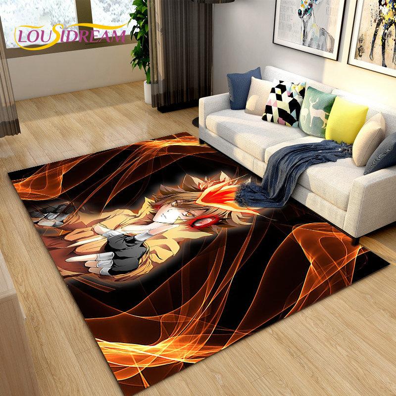 Учителя Hitman Reborn Аниме Ковер Большой, Ковер для Гостиной Спальни Дивана Придверный Коврик Декорация, Детский Нескользящий Напольный Коврик