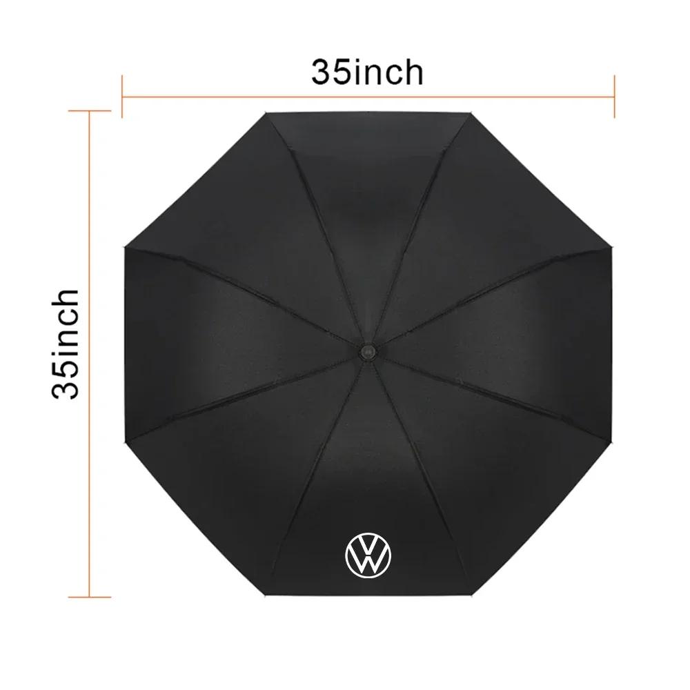 12 Bone Fully Automatic Umbrella UV Resistant Folding Umbrella For Volkswagen VW GTI Golf Polo Tiguan Passat Jetta Lavida Rline