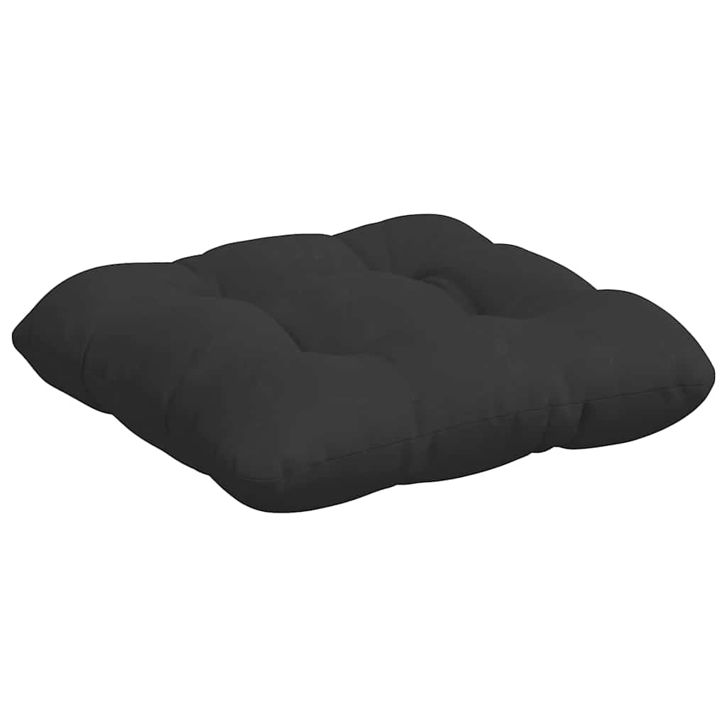 Seat Cushions 4 pcs Black 40 x 40 cm Microfiber Fabric