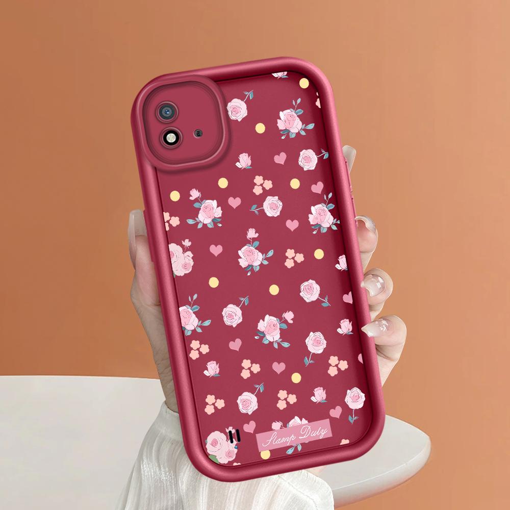 Мягкий силиконовый квадратный чехол с рисунком лестницы для телефона, полное покрытие, противоударный защитный резиновый чехол для камеры для OPPO Realme